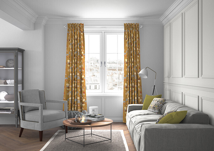 Honesty, Ochre - Made to Measure Curtains - Image 5